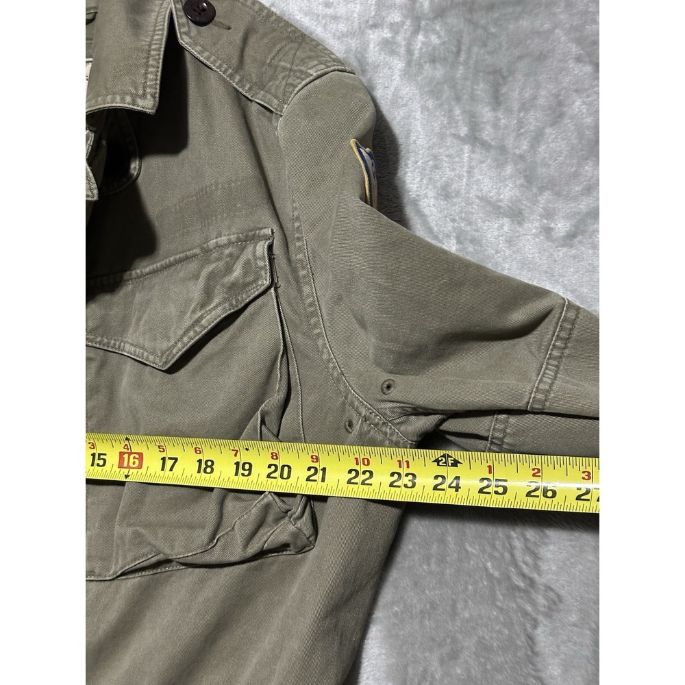 American Living Utility Military Scout Jacket Mens Size M Army Green Outdoors - Picture 5 of 10